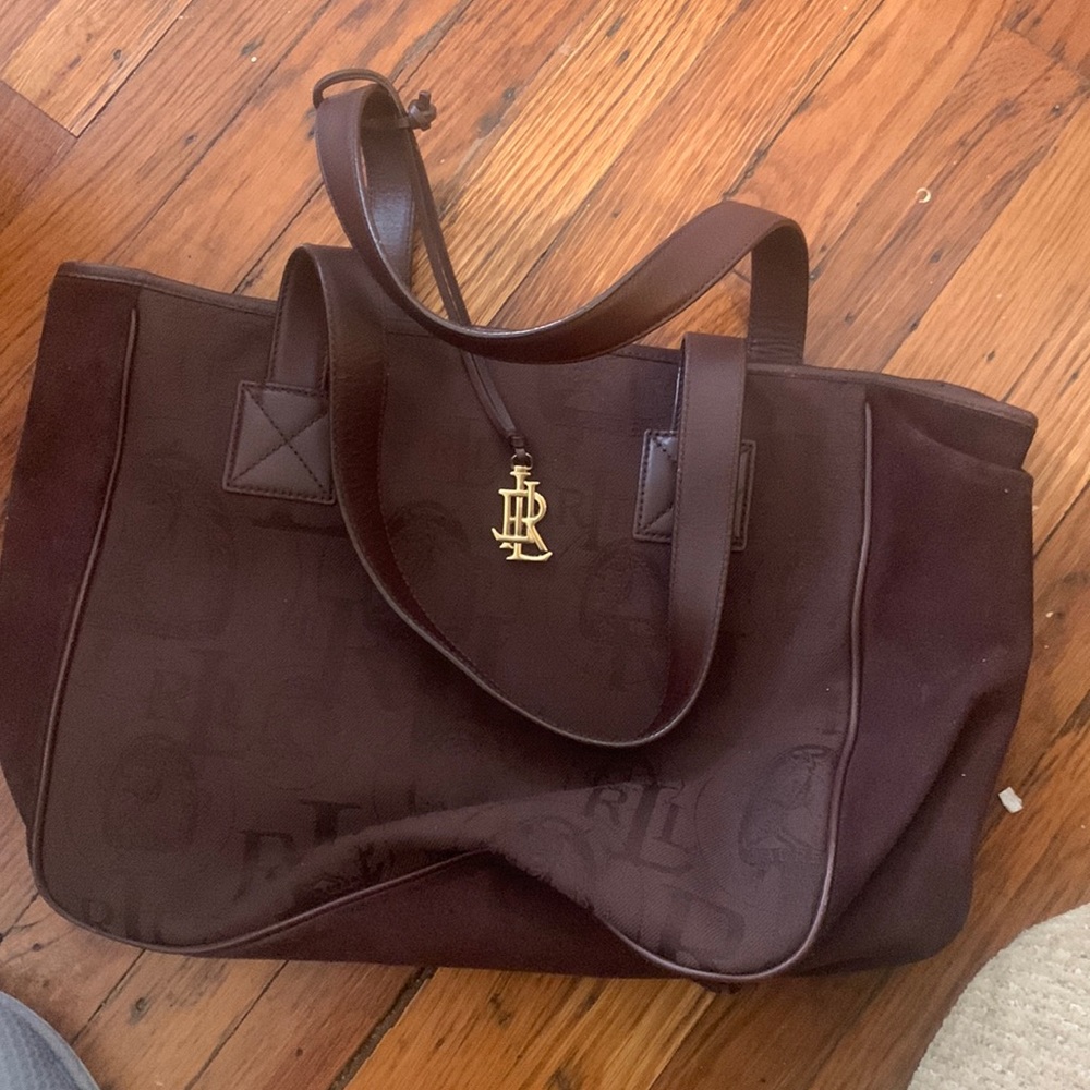 Ralph Lauren canvas shoulder bags